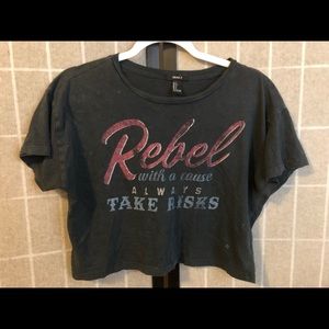 Crop top vintage look